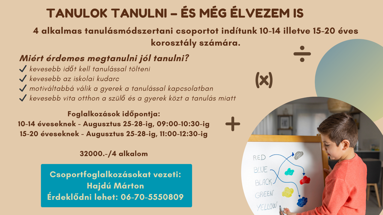 Tanulok tanulni – és még élvezem is